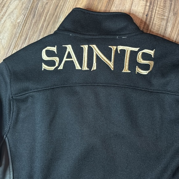 Nfl new orleans saints quarter zip mens - Picture 2 of 3